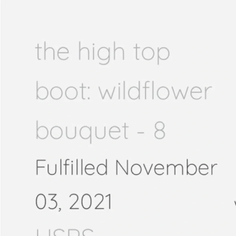 Size 8 WILDFLOWER BOUQUET Kids Floral High Top Boot Mon Petit‎ Shoes